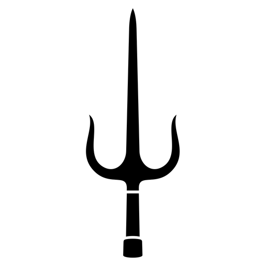 Ninja sai weapon glimmers with ancient intrigue at twilight