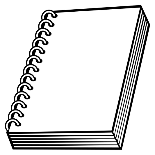 Creative spiral notebook design for cutting machine projects