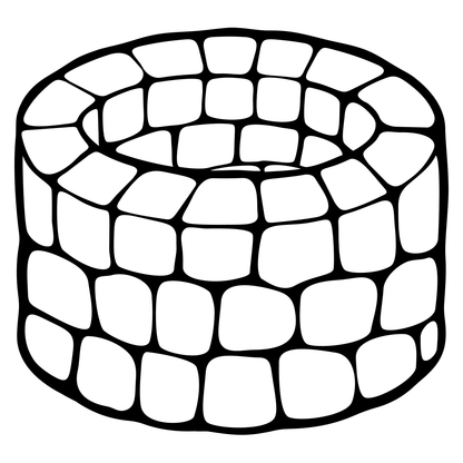 Explore the charm of an old stone draw well in this vector art