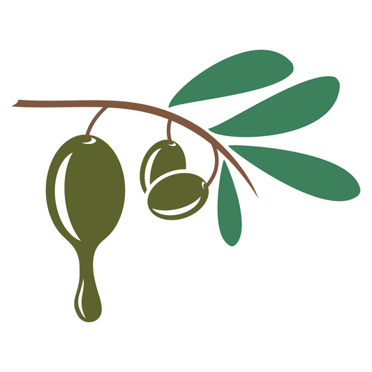 Artistic vector design of olive branch for cutting machines