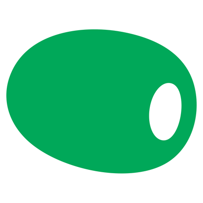 Unique green oval shape for creative cutting machine designs