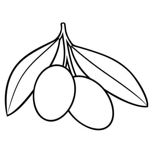 Delightful olive branch design perfect for cutting machines