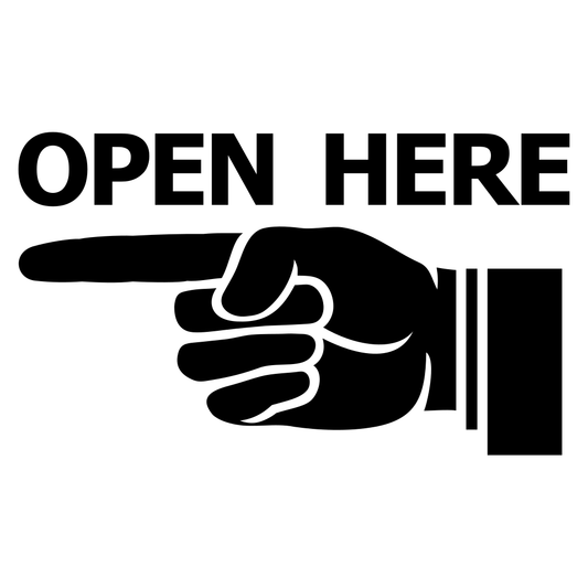 Pointing hand graphic design for cutting machines