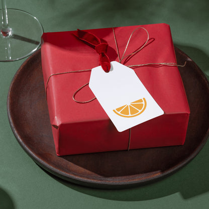 Bright orange slice design for crafting and cutting machines