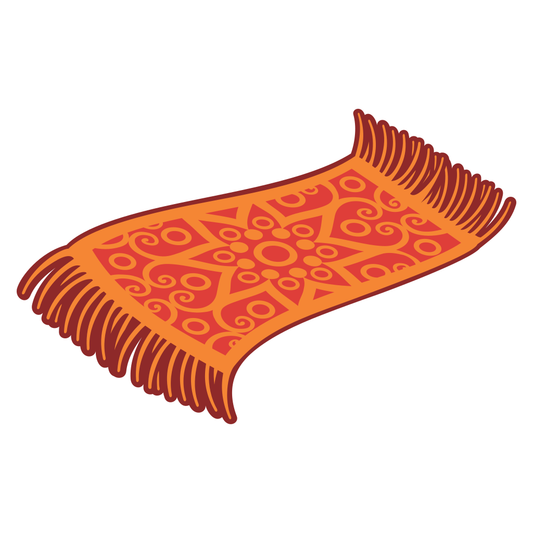 Enchanting oriental magic carpet design for creative projects