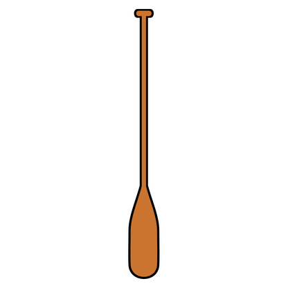 Unique vector svg design of a wooden paddle for crafting