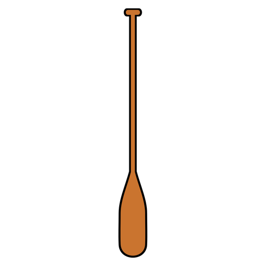 Unique vector svg design of a wooden paddle for crafting