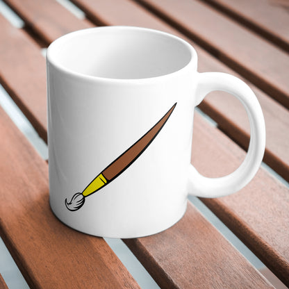 Creative vector SVG design of a paint brush for crafting