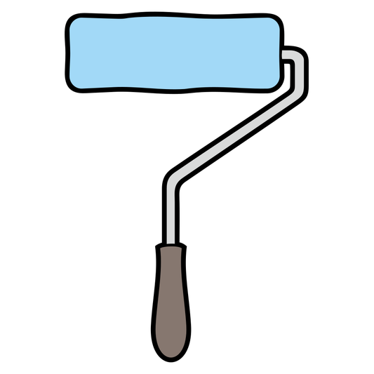 Creative paint roller design for cutting machines