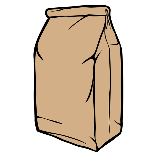 Vector illustration of a paper bag for crafting projects