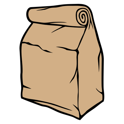 Creative vector design of a paper bag for cutting machines