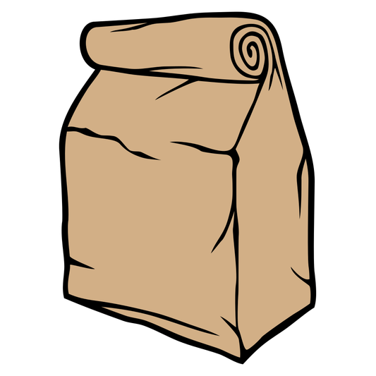 Creative vector design of a paper bag for cutting machines