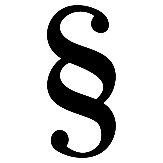 Stylish paragraph sign design for cutting machines and crafts