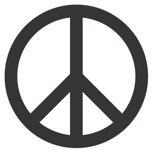 Creative peace symbol vector design for crafting projects