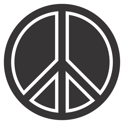 Unique peace symbol design for creative cutting machine projects