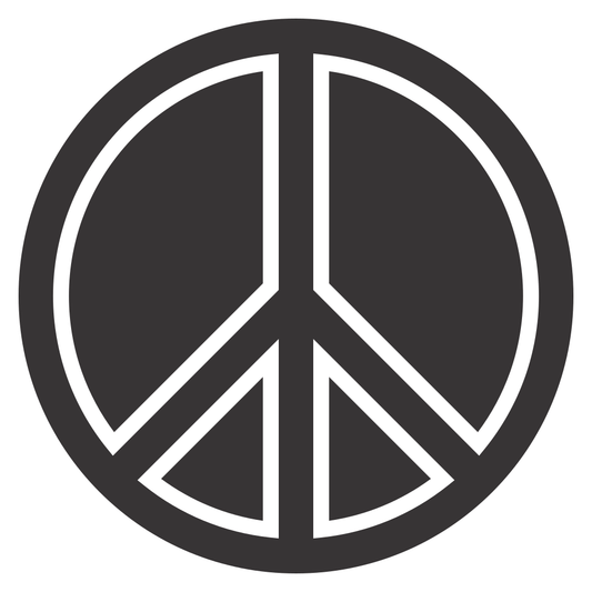 Unique peace symbol design for creative cutting machine projects