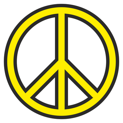 Peace symbol vector design for creative cutting machines