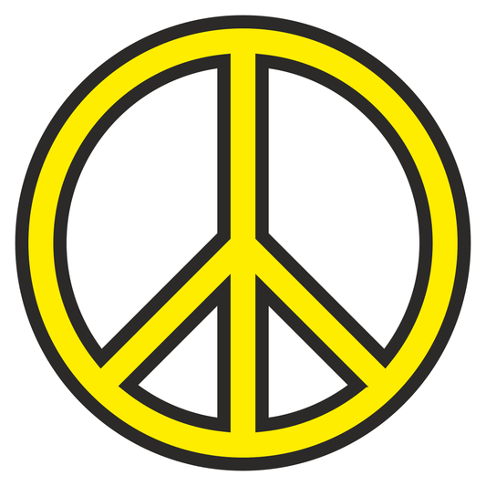 Peace symbol vector design for creative cutting machines