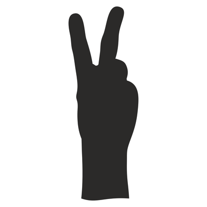 Creative peace fingers design for cutting machines