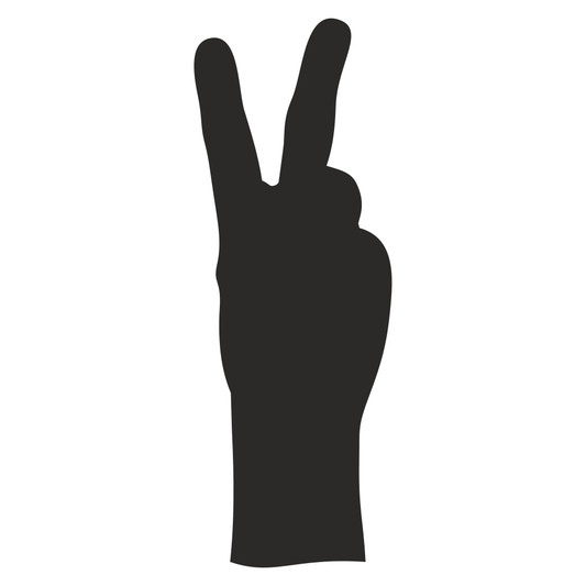 Creative peace fingers design for cutting machines