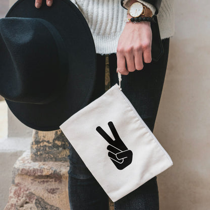 Creative peace hand sign in vector format for cutting projects