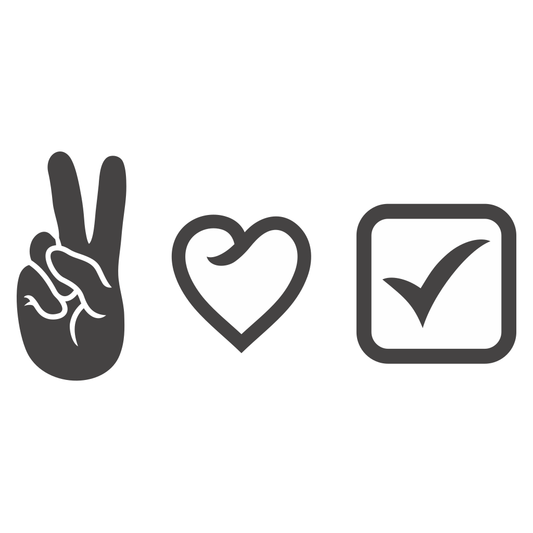 Create unique peace love vote designs for cutting machines