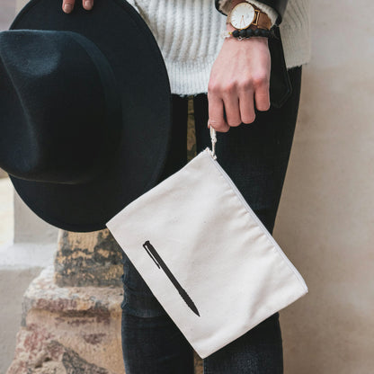 Stylish black pen silhouette for crafting and design projects