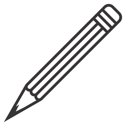 Creative pencil design for cutting machines in black and white