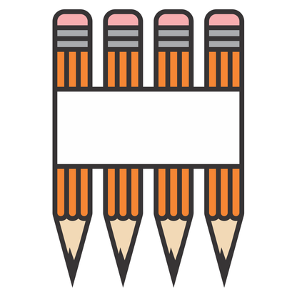 Creative pencil monogram design for crafting enthusiasts