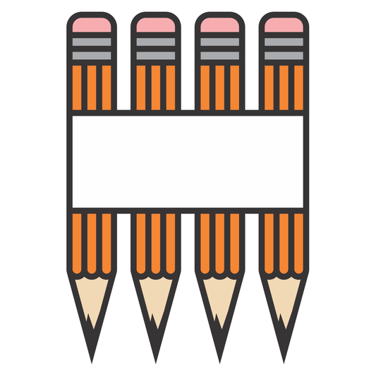 Creative pencil monogram design for crafting enthusiasts