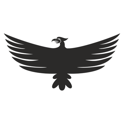 Majestic phoenix illustration for creative cutting projects
