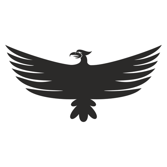 Majestic phoenix illustration for creative cutting projects