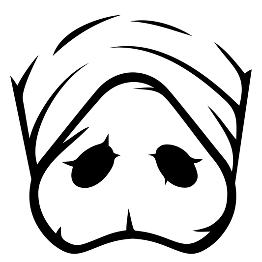 Creative pig nose vector design for crafting hearts