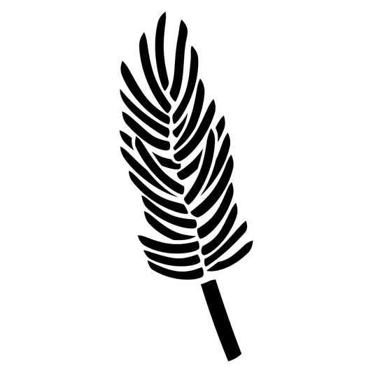 Elegant black pine branch vector for cutting crafts and designs