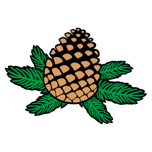 Pine cone design for creative cutting machine projects