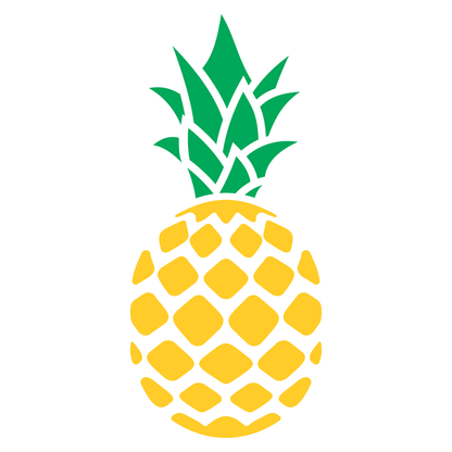 Bright and vibrant pineapple vector design for crafting projects