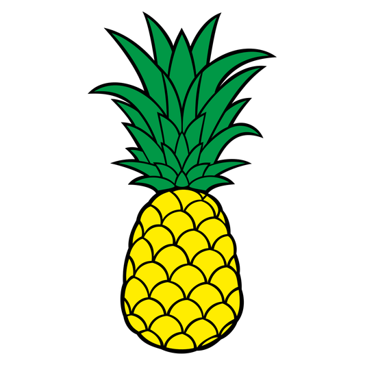 Vibrant pineapple vector design for creative projects