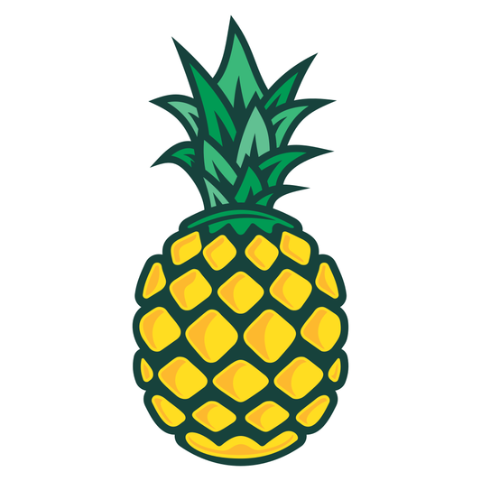 Bright pineapple design perfect for cutting machines and crafts