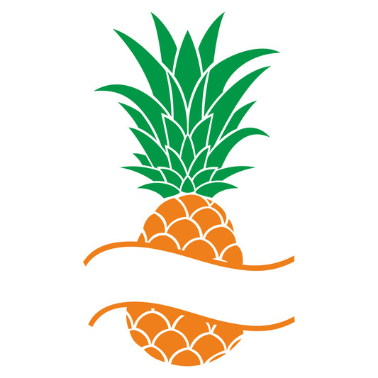 Pineapple monogram design for creative cutting projects
