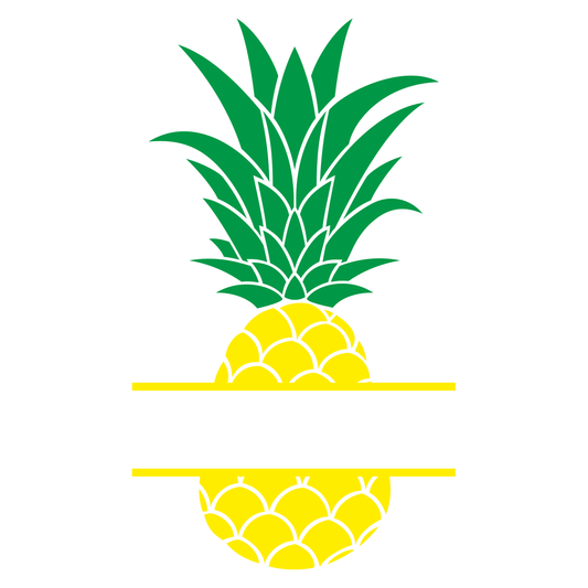 Pineapple monogram design perfect for vector cutting projects