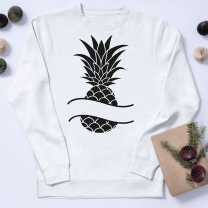 Creative pineapple monogram design for cutting machines