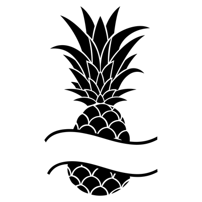 Creative pineapple monogram design for cutting machines