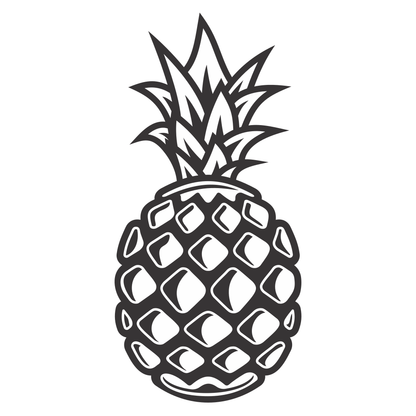 Stylized pineapple vector design for creative projects