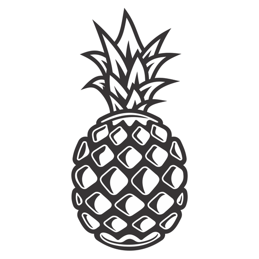 Stylized pineapple vector design for creative projects