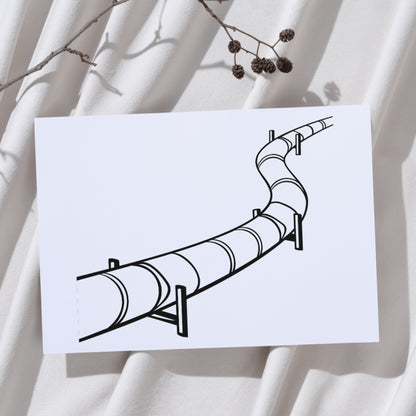 Vector design of a winding pipeline for cutting machines