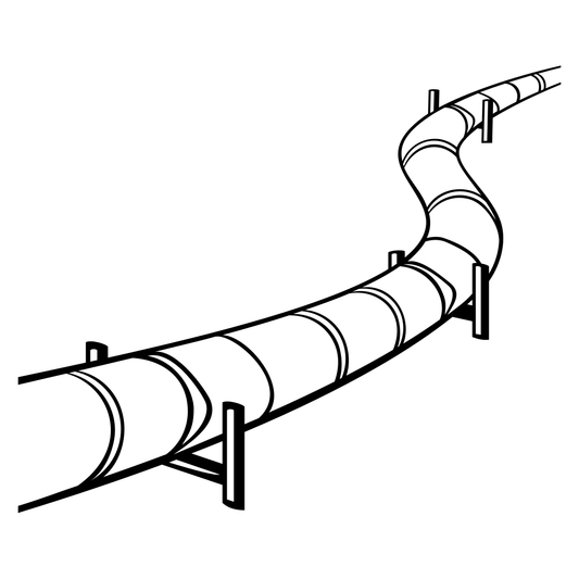 Vector design of a winding pipeline for cutting machines