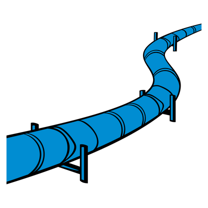 Creative pipeline design for cutting machines in gray tones