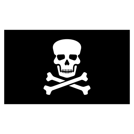 Raise your sails with this striking pirate flag design