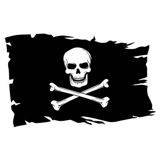 Bold pirate flag design for creative crafting projects