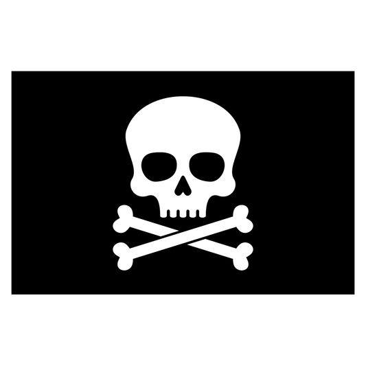 Layered pirate flag design for creative cutting projects